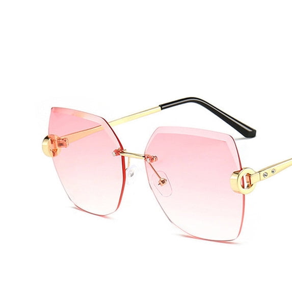 Womens Vintage Sunglasses Polygonal Resin Lens Metal Frame UV400 Protection Trendy Street Eyewear Everyday Use