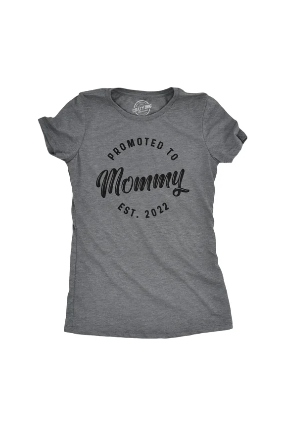 Vintage Womens Promoted To Mommy 2021 2022 2023 T Shirt Funny New Baby Family Graphic - Perfect Gifts For Everyone