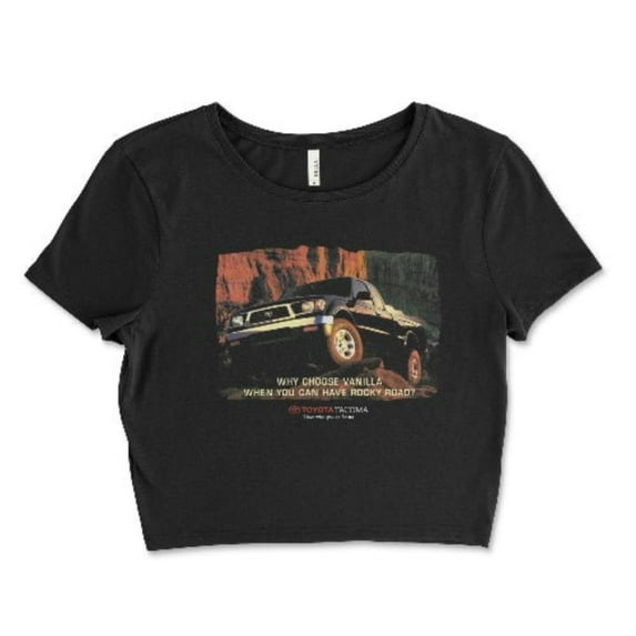 Vintage Womens Toyota Tacoma Crop Top Off Road Apparel