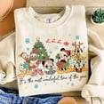 thumbnail image 1 of Vintage It's The Most Wonderful Time of The Year Disney Christmas Sweater, Cartoon Mouse & Friends WDW Christmas Party 2025 Sweatshirt,Sand Color,Size 3XL, 1 of 5