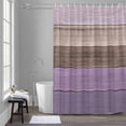 thumbnail image 1 of Vintage Wood Grain Shower Curtain for Bathroom Decor, Brown Light Purple Grain Farmhouse Waterproof Fabric Shower Curtain, 72"x84" Set with 12 Hooks, 1 of 9