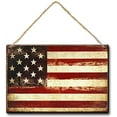 thumbnail image 1 of Vintage Wood Sign USA Flag Wall Decor House Office Desk Home Decoration Accessories (W3078), 1 of 4