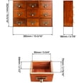 thumbnail image 1 of Vintage Wooden Apothecary Cabinet with 9 Drawers, Home Office & Bedroom Storage Organizer, 1 of 6