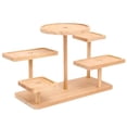 thumbnail image 1 of Vintage Wooden Display Risers Wood Showcase Stands for Shelves and Countertops Step Plinths for Jewellery, Desserts Display Rack, 1 of 7