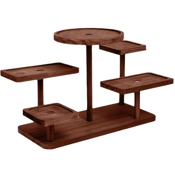 Vintage Wooden Display Risers Wood Showcase Stands for Shelves and Countertops Step Plinths for Jewellery, Desserts Display Rack