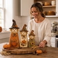 thumbnail image 1 of Vintage Wooden Scarecrow Fall Decor Set, Rustic Harvest Decor Collection with Scarecrow & Friends, Farmhouse Tabletop Ornaments for Autumn, 1 of 7