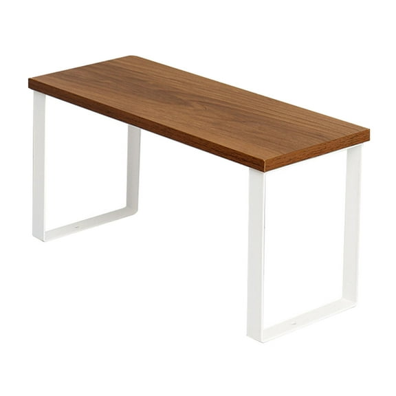 Vintage Wooden Wrought Iron Storage Racks Modern Simple Bookshelf Ergonomic Kitchen Spice Organizerfor Toilet Laptop Bathroom Office