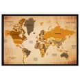 thumbnail image 1 of Vintage World Map Wall Art Canvas Abstract Map Art Watercolor Map Decor Mordern Design Framed Canvas Art For Bedroom Livingroom Office, 1 of 7