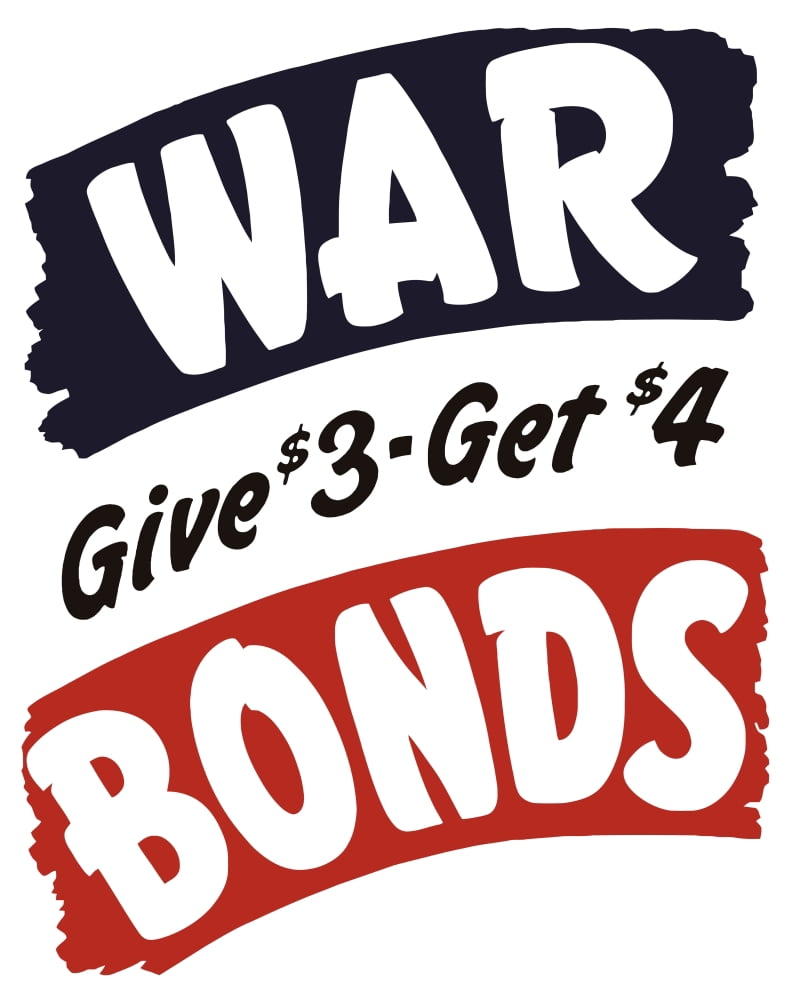 Vintage World War II propaganda poster Canvas Art - John ParrotStocktrek Images (13 x 16)