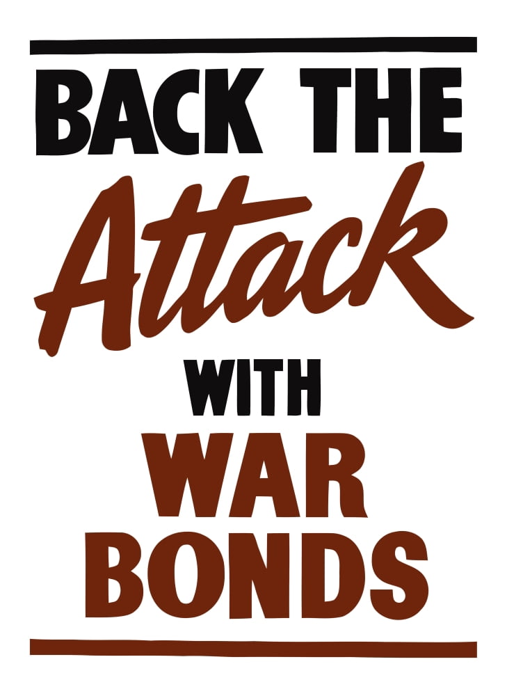 Vintage World War II propaganda poster Canvas Art - John ParrotStocktrek Images (24 x 33)