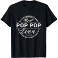 thumbnail image 1 of Vintage World's Best Pop Pop Grandpa Gifts T-shirt For Men, 1 of 3