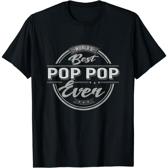 Vintage World's Best Pop Pop Grandpa Gifts T-shirt For Men