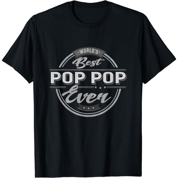 Vintage World's Best Pop Pop Grandpa Gifts T-shirt For Men