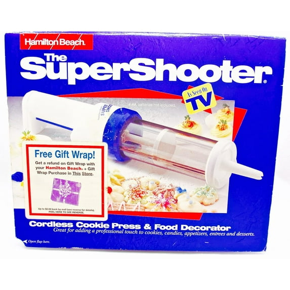 Vintage Worn Hamilton Beach Super Shooter Cordless Cookie Press and Food Decorator