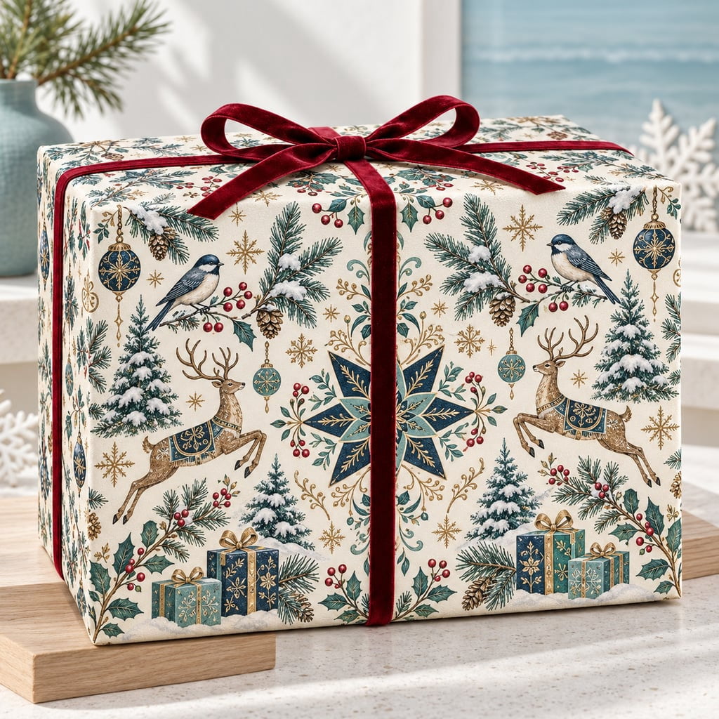 Vintage Wrapping Paper 12 Days of Christmas Print for Gifts - Walmart.com