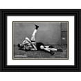 thumbnail image 1 of Vintage Wrestler 14x11 Black Ornate Wood Framed with Double Matting Museum Art Print Titled - The Pin: Russian Wrestlers, 1 of 4