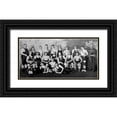 thumbnail image 1 of Vintage Wrestler 18x11 Black Ornate Wood Framed with Double Matting Museum Art Print Titled - Russian Wrestling Team, 1 of 4