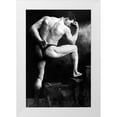 thumbnail image 1 of Vintage Wrestler 23x32 White Modern Wood Framed Museum Art Print Titled - Russian Wrestler, 1 of 4