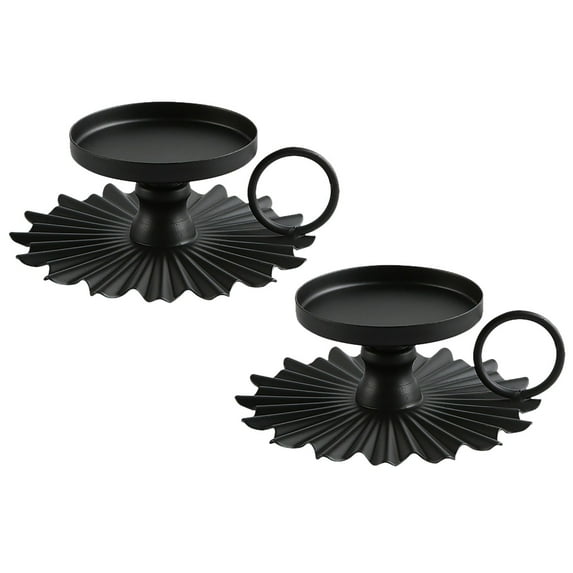 Vintage Wrought Iron Aromatherapy Candle Holder - Retro Candle Holder Set of 2 Candlestick Holders Candlelight Stand for Dining Room Home Decoration Display