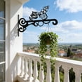 thumbnail image 1 of Vintage Wrought Iron Bird Wall Hook, Heavy Duty Hanging Bracket, Rustproof Decorative Plant Hanger, for Lanterns Flower Baskets, Wall Mounted Black Hook, for Garden Entryway Bedroom Bathroom, 1 of 6