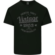 Vintage Year 72Nd Birthday 1953 T-Shirt Black, Birthday Gift
