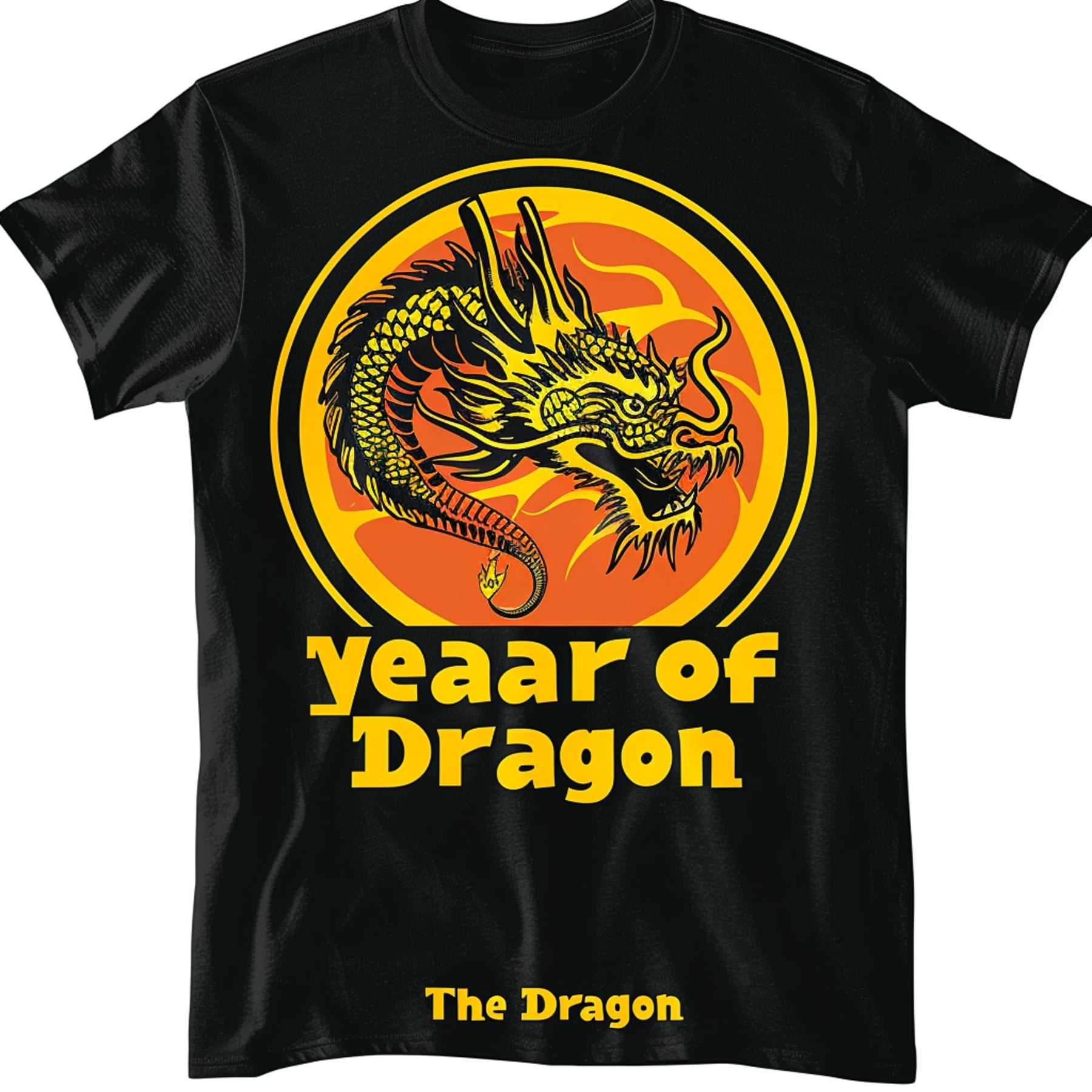 Vintage Year of The Dragon 2034 75th T Shirt Chinese New Year Design ...