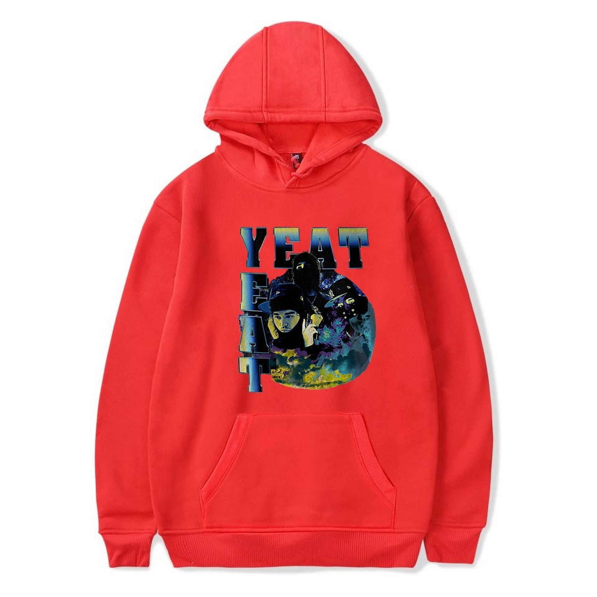 Vintage Yeat Hoodie merch 2023 Rapper pop graphics print Unisex Trendy ...