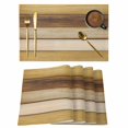 thumbnail image 1 of Vintage Yellow Wood Placemats Set of 4, Farmhouse Retro Wooden Plank Placemats for Dining Table, Place Mats for Kitchen Tabletop, Waterproof Wipeable Dining Table Mats Set, 1 of 9