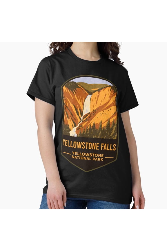 Vintage Yellowstone Falls - Yellowstone National Park Classic T-Shirt T-Shirt - Perfect T-Shirt For Everyone