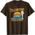 thumbnail image 1 of Vintage Yellowstone National Park Retro 80's Graphic Unisex T-Shirt for Men Women Kids Toddler, 1 of 5