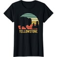 thumbnail image 1 of Vintage Yellowstone National Park Retro Travel Buffalo Bison T-Shirt, 1 of 3