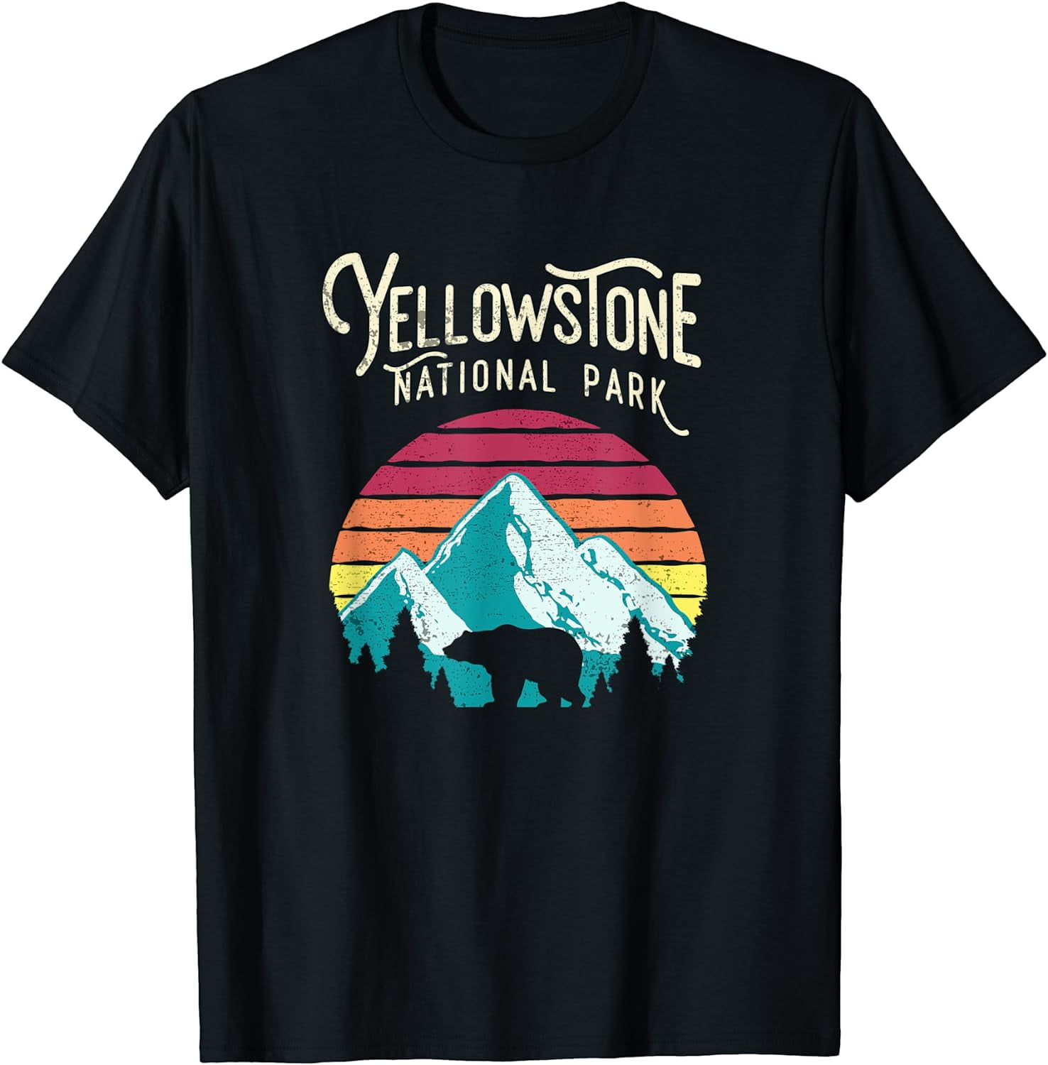 Vintage Yellowstone National Park Wy Mountain Bear T Shirt Vintage Yellowstone National Park Wy Mountain Bear T Shirt