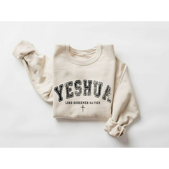 Vintage Yeshua Sweatshirt, Christian Yeshua Sweatshirt, Religious Sweatshirt, Aesthetic Faith Clothing, Jesus Apparel, Bible Verse Sweater, Full size S-5XL