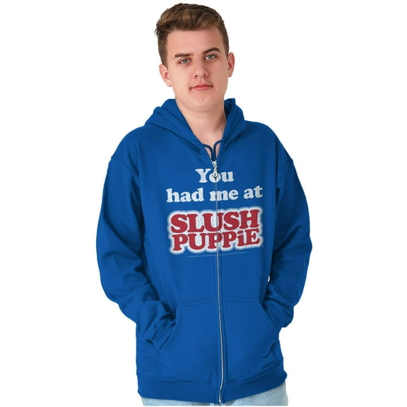 Vintage You Had Me At Slush Puppie Unisex Plus Size Zip Hoodie Brisco Brands 4X