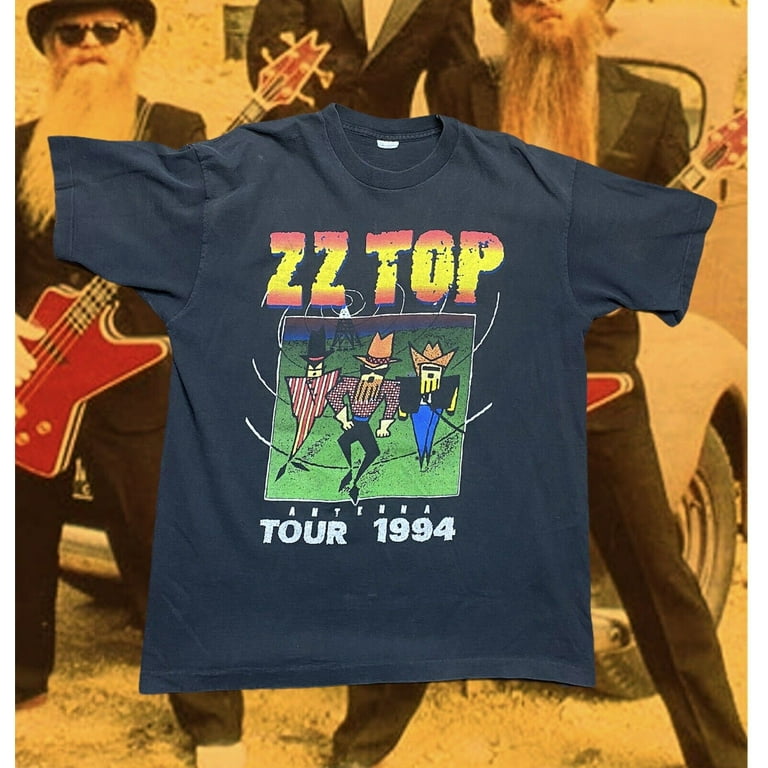 Vintage ZZ Top T Shirt 1994 Antenna Tour Mens Walmart