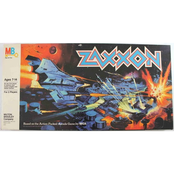 Vintage Zaxxon Board game- Milton Bradley
