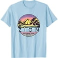 thumbnail image 1 of Vintage Zion National Parks Retro Unisex T-Shirt for Men Women Kids Toddler,Light Blue Color,Size 2XL, 1 of 5