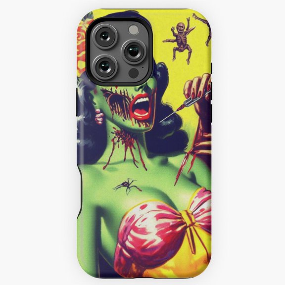 Vintage Zombie Pin Ups Phone Case for iPhone 16 15 14 13 12 11 Pro Max M5905643