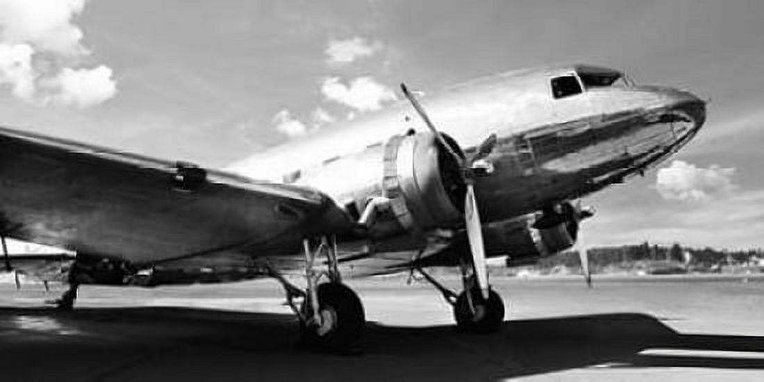 Vintage airplane Canvas Art - Gasoline Images (10 x 20)