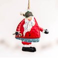 thumbnail image 1 of Vintage and old Christmas iron art angel old man small pendant decoration accessories wallet cell phone pendant key chain (D2 elderly), 1 of 5