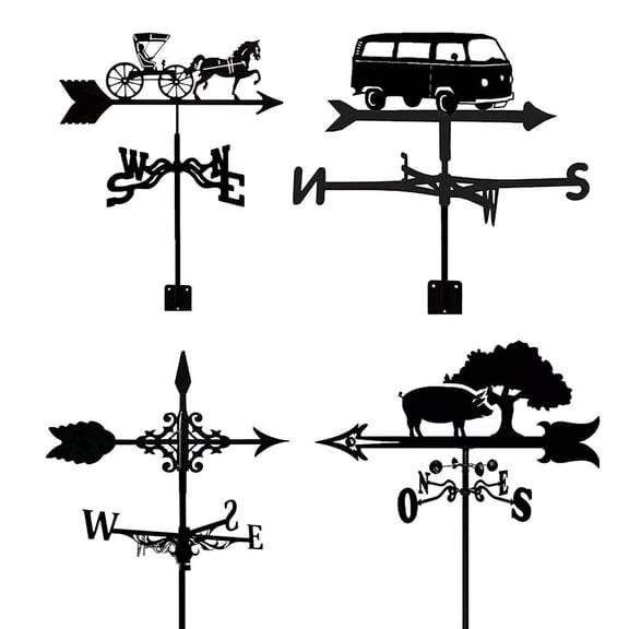 Vintage animal Weather Vane Wind Direction Indicator B Smile Home