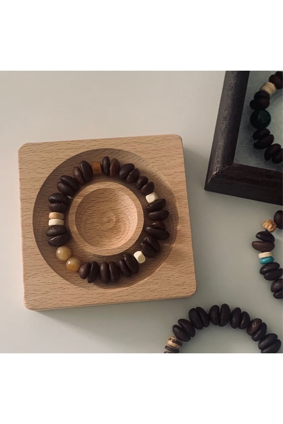 Vintage artistic niche bracelet, coffee bean bracelet, Bodhi personalized jewelry, market stall manufacturer wholesale, single loop symbolizing good fortune and blessings
