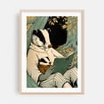 thumbnail image 1 of Vintage badger reading a-book-to a young badger - Illustration Reading Animal Whimsical Woodland Autumn Mystical Oak Framed Wall Art Print 6 x 8 inches, 1 of 15