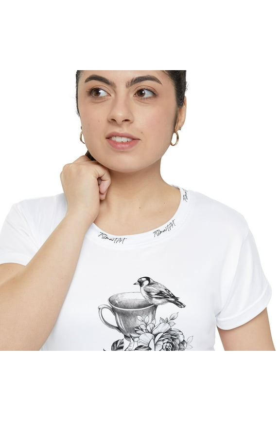 Vintage bird women's lounge leisure t-shirt. TSmartArt @Walmart