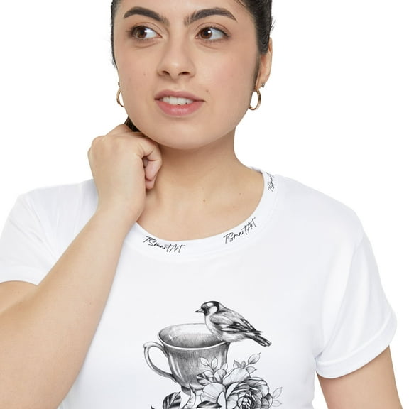 Vintage bird women's lounge leisure t-shirt. TSmartArt @Walmart