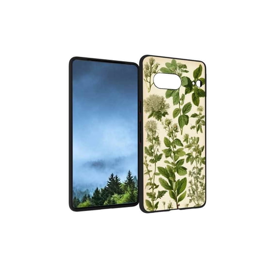 Vintage-botanical-herb-illustrations-0 Phone Case, Designed for Google Pixel 7 Case Soft Silicon for women girls boys wife gift,Shockproof Phone Cover