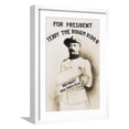 thumbnail image 1 of Art.com Vintage campaign poster of Theodore Roosevelt. Art Print by Vernon Lewis Gallery, White Frame Wall Art, 17" x 23", 1 of 5