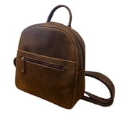 Vintage cowhide leather backpack with adjustable strap gift for her Christmas and mothers day gift