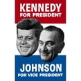thumbnail image 1 of Vintage election poster showing the 1960 Democratic nominees Poster Print, 1 of 2