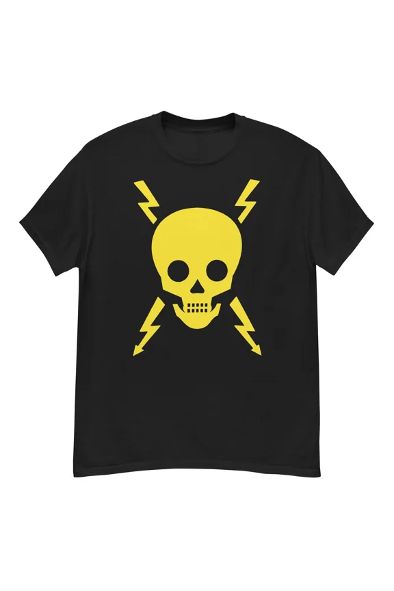 Vintage electrical danger skull t-shirt